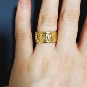 James Avery 14K Faith Love Hope Ring